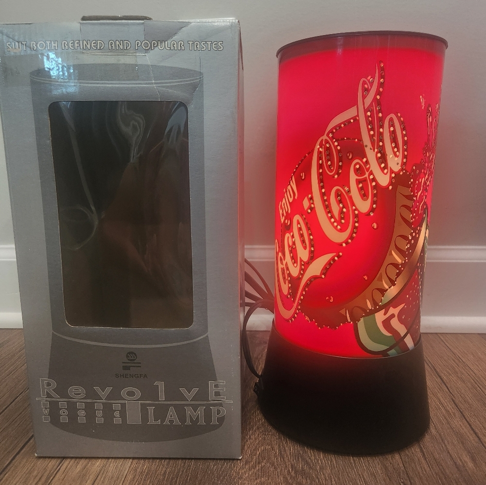 Coco-Cola Revolve Vogue lamp.
